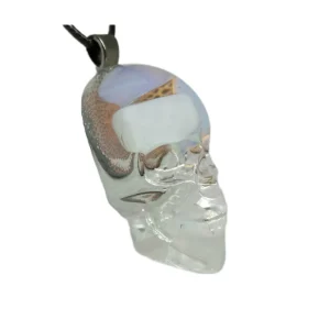 Skull Necklace Opal Gemstone